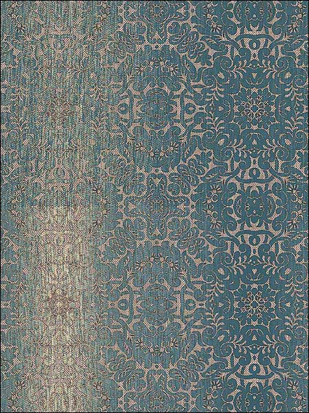 Tribal Texture wallpaper in teal cream brown color - pattern number TX34826 - by Patton Norwall in the Texture Style 2 collection