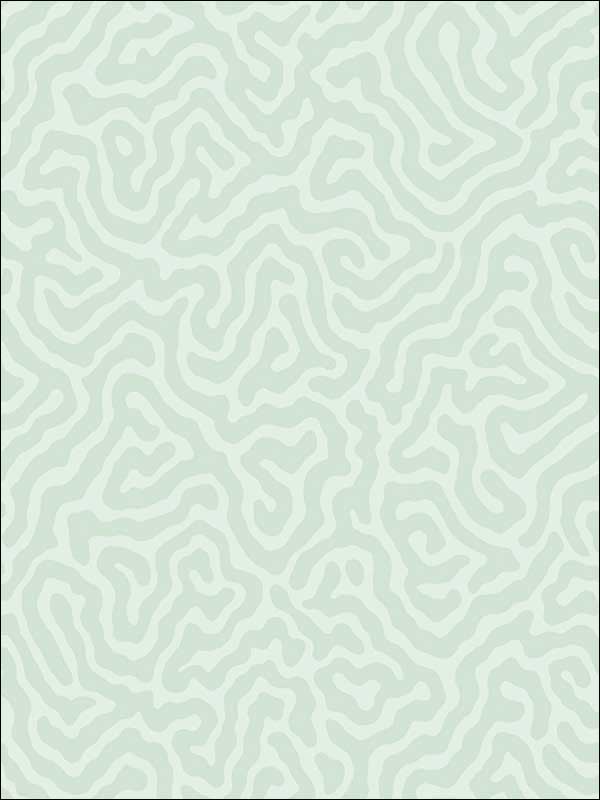 Coral fabric in duck egg color - pattern number 106/5065.CS.0 - by Cole and Son in the Landscape Plains collection