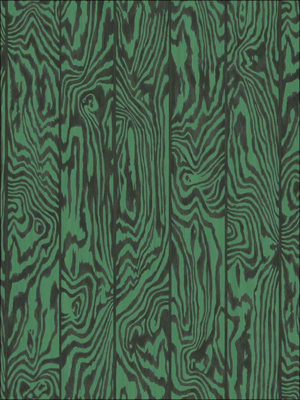 Zebrawood fabric in emerald color - pattern number 107/1001.CS.0 - by Cole and Son in the Curio collection