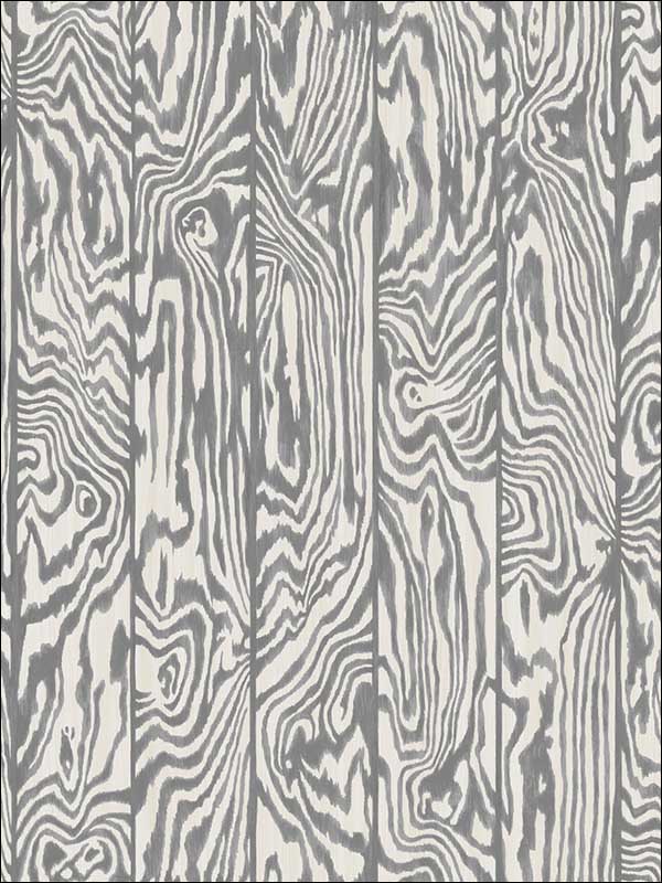 Zebrawood fabric in black and white color - pattern number 107/1003.CS.0 - by Cole and Son in the Curio collection
