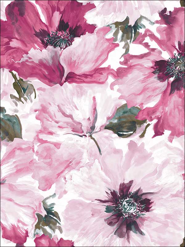Cecita fabric in blush and wine color - pattern number LG90001 - by Seabrook in the Lugano collection