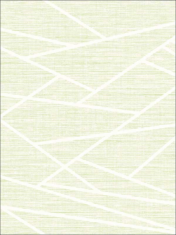 Cecita Puzzle fabric in mint green and white color - pattern number LG90104 - by Seabrook in the Lugano collection