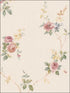 White Wedding Trail fabric in pink cream yellow blue color - pattern number CN24623 - by Patton Norwall in the Rose Garden 2 collection
