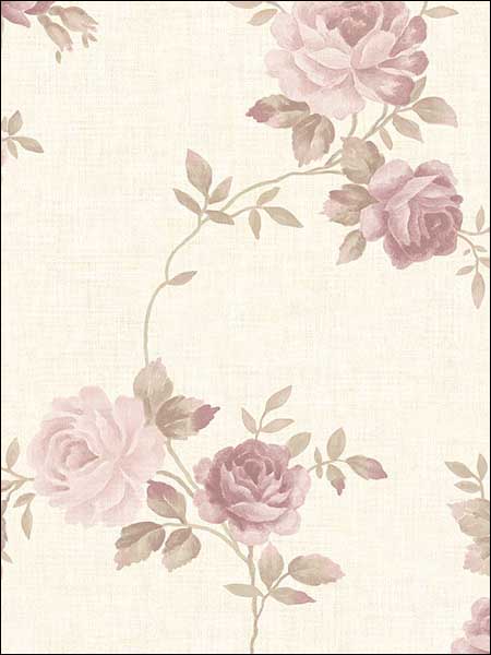 Rose Trail fabric in pink beige green color - pattern number CN26565 - by Patton Norwall in the Rose Garden 2 collection