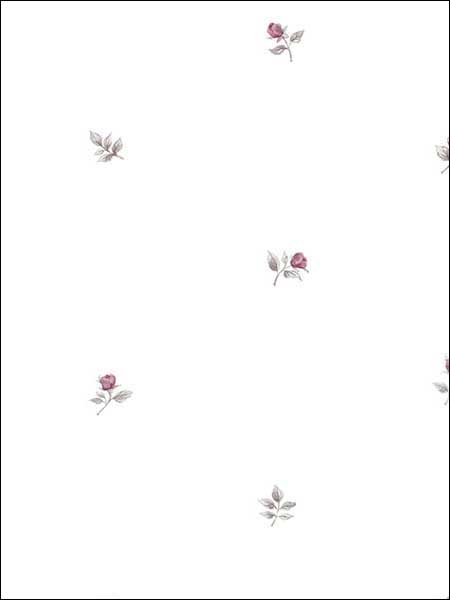 Rose Buds fabric in pink grey color - pattern number RG35720 - by Patton Norwall in the Rose Garden 2 collection