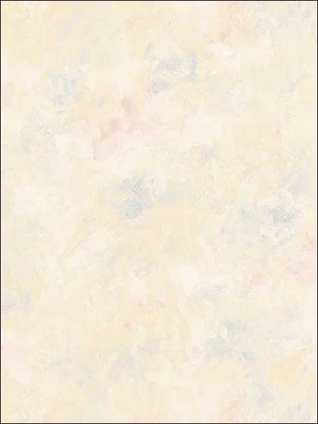 Textured Leaves wallpaper in blue cream pink color - pattern number RG35745 - by Patton Norwall in the Rose Garden 2 collection