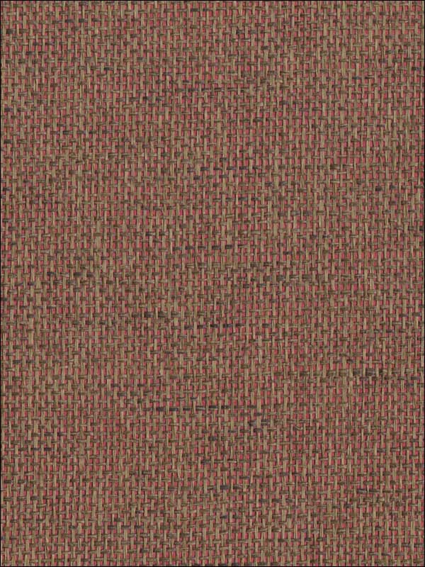 Jolla fabric in red color - pattern number GR1064 - by Ronald Redding in the Grasscloth Resource Natural Wallpapers collection