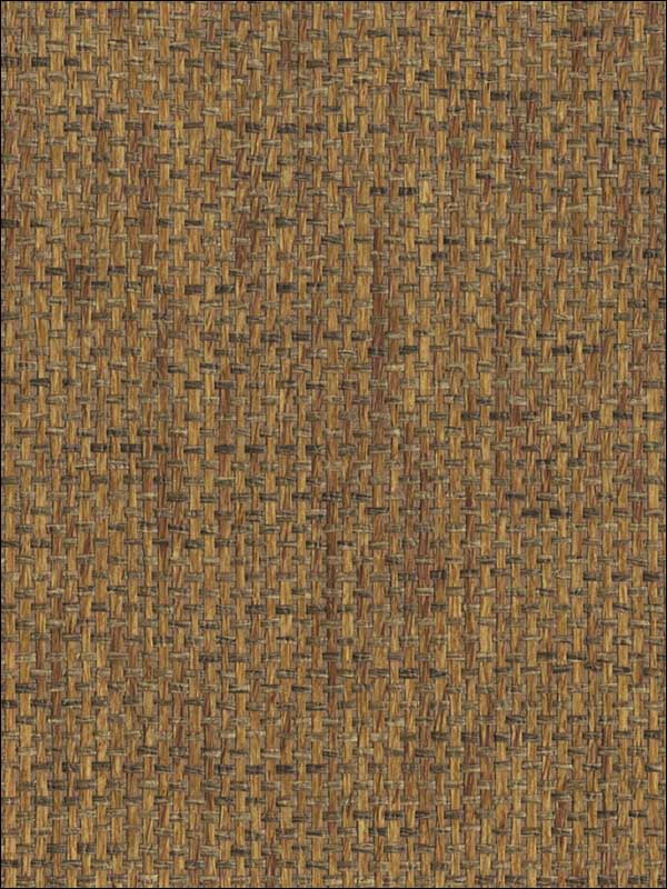 Jolla wallpaper in dark brown color - pattern number SH5012 - by Ronald Redding in the Grasscloth Resource Natural Wallpapers collection