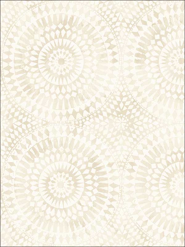 Glisten Circles fabric in 20205 color - pattern number MK20205 - by Seabrook in the Metallika collection