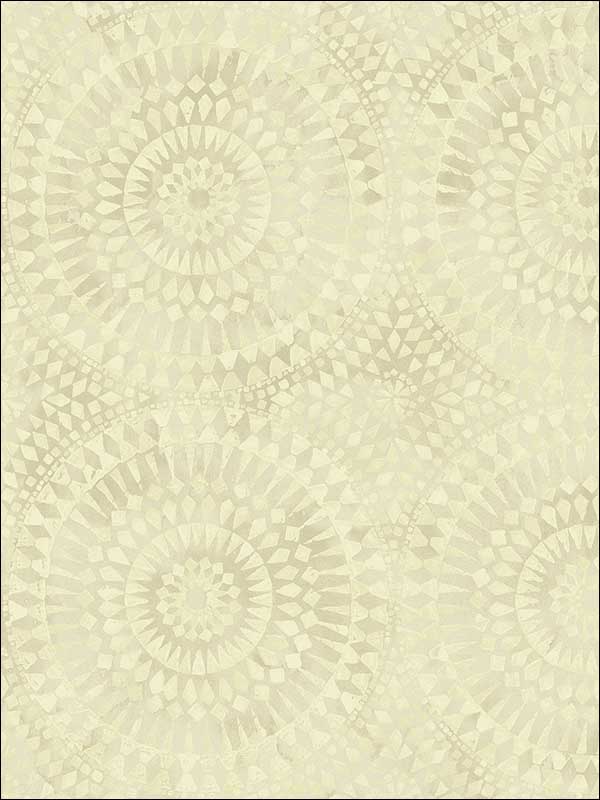 Glisten Circles fabric in 20207 color - pattern number MK20207 - by Seabrook in the Metallika collection