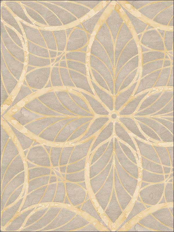 Patina fabric in 20508 color - pattern number MK20508 - by Seabrook in the Metallika collection