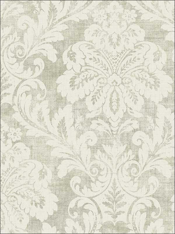 Shimmer Damask wallpaper in 21000 color - pattern number MK21000 - by Seabrook in the Metallika collection