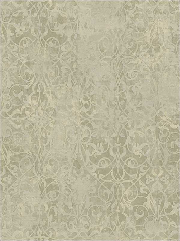 Brilliant Scroll wallpaper in 21406 color - pattern number MK21406 - by Seabrook in the Metallika collection