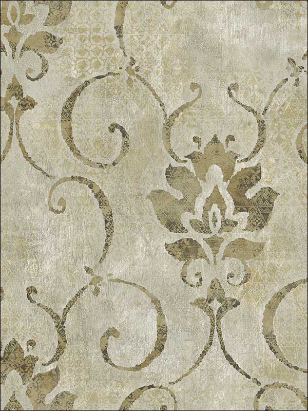 Brilliant wallpaper in 21506 color - pattern number MK21506 - by Seabrook in the Metallika collection