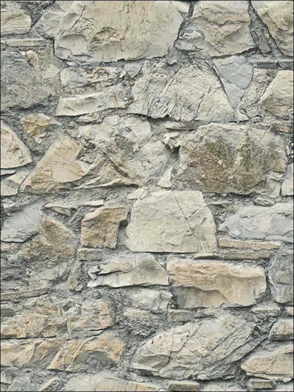 Natural Stone Wall fabric in 50702 color - pattern number IR50702 - by Pelican Prints in the Structure collection