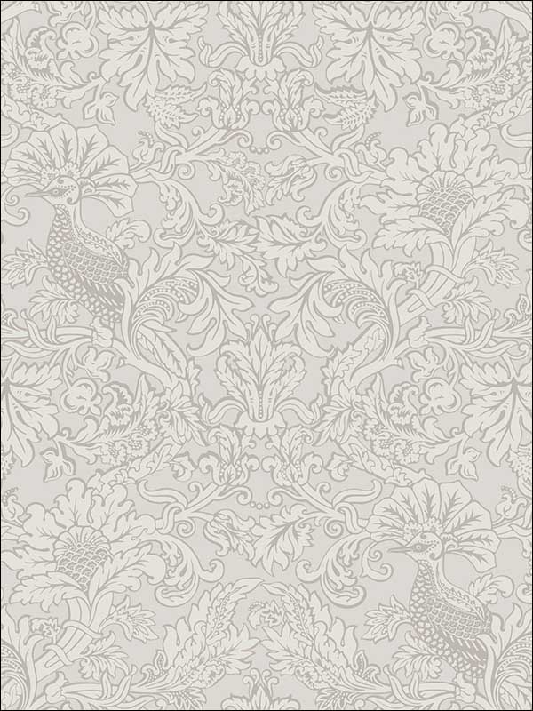Balabina fabric in stone color - pattern number 108/1002.CS.0 - by Cole and Son in the Mariinsky Damask Wallpapers collection