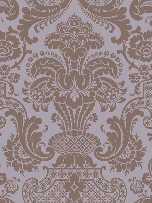 Petrouchka fabric in lilac color - pattern number 108/3015.CS.0 - by Cole and Son in the Mariinsky Damask Wallpapers collection