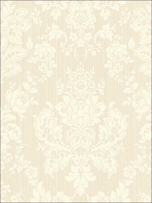 Giselle fabric in pearl color - pattern number 108/5021.CS.0 - by Cole and Son in the Mariinsky Damask Wallpapers collection