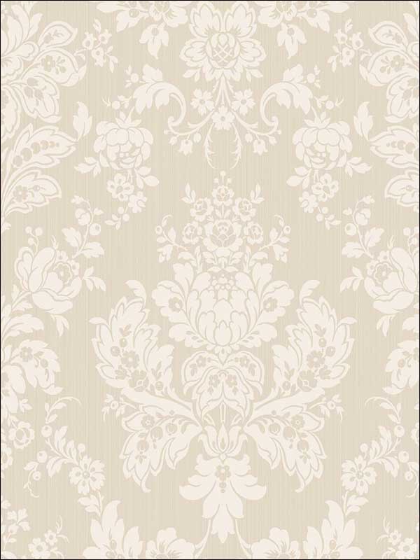 Giselle fabric in linen color - pattern number 108/5022.CS.0 - by Cole and Son in the Mariinsky Damask Wallpapers collection