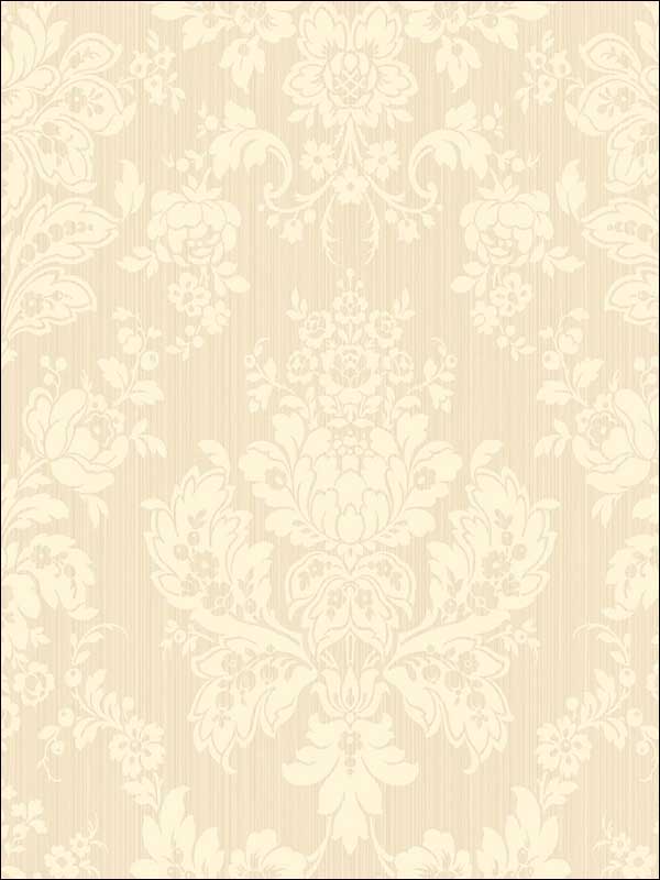 Giselle fabric in champagne color - pattern number 108/5023.CS.0 - by Cole and Son in the Mariinsky Damask Wallpapers collection