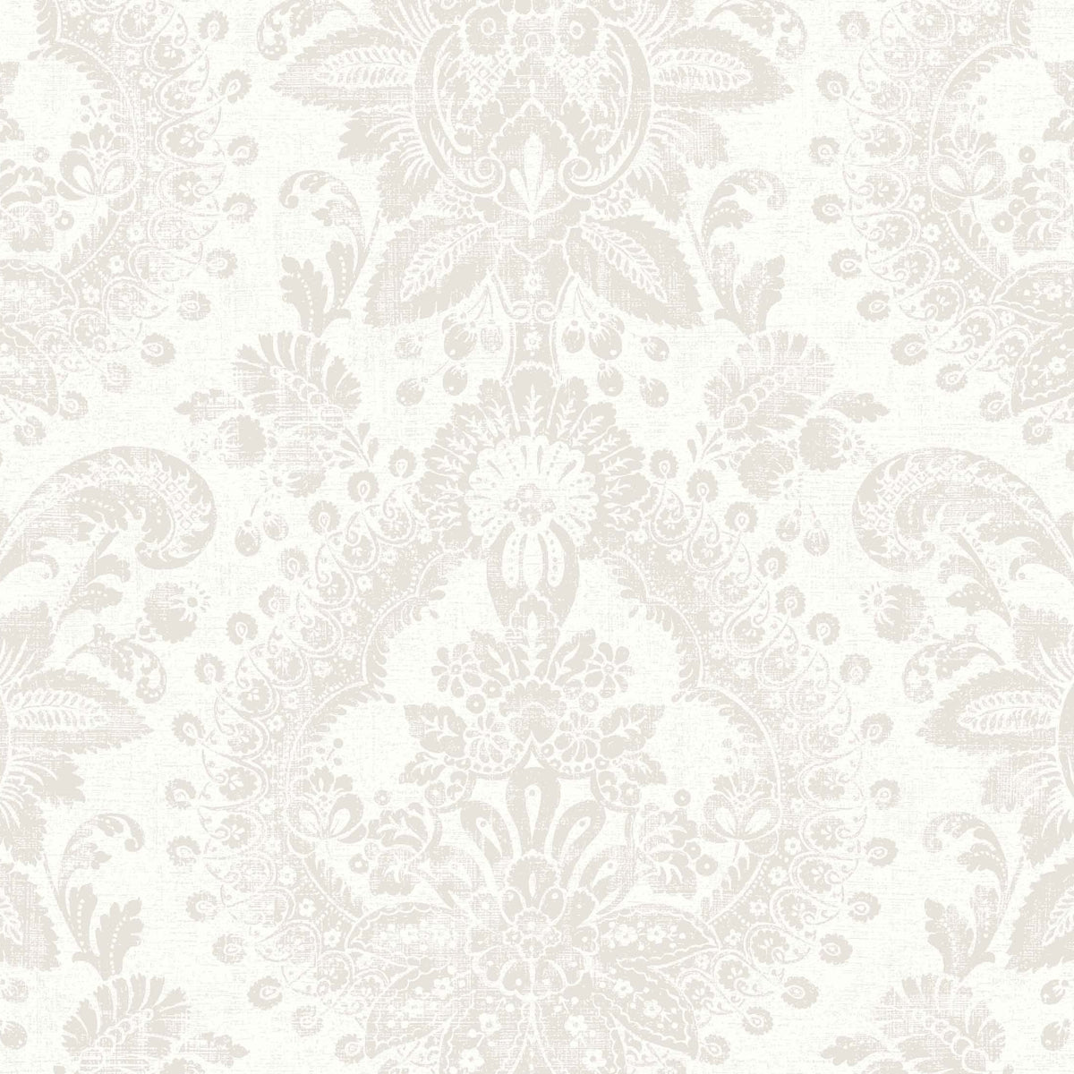 Boudoir Medallion fabric in grey color - pattern number 1918 - by Schumacher in the Borastapeter collection