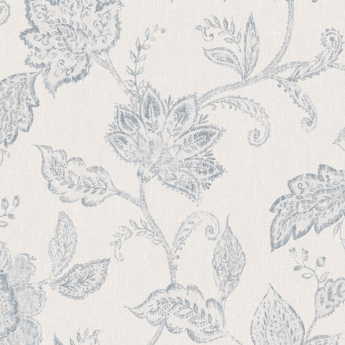 Indigo Bloom fabric in blue color - pattern number 1929 - by Schumacher in the Borastapeter collection