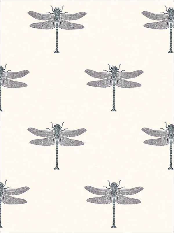 Catalina fabric in off white black and metallic silver color - pattern number TA20300 - by Seabrook in the Tortuga collection