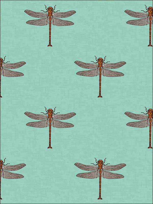Catalina fabric in teal orange metallic silver and black color - pattern number TA20304 - by Seabrook in the Tortuga collection