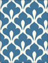 Grenada fabric in prussian blue and white color - pattern number TA20802 - by Seabrook in the Tortuga collection