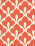 Grenada fabric in portland orange and off white color - pattern number TA20806 - by Seabrook in the Tortuga collection