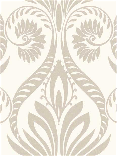 Bonaire wallpaper in metallic silver and white color - pattern number TA21008 - by Seabrook in the Tortuga collection