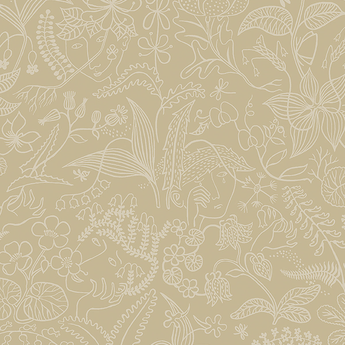 Grazia fabric in parchment color - pattern number 1979 - by Schumacher in the Borastapeter collection