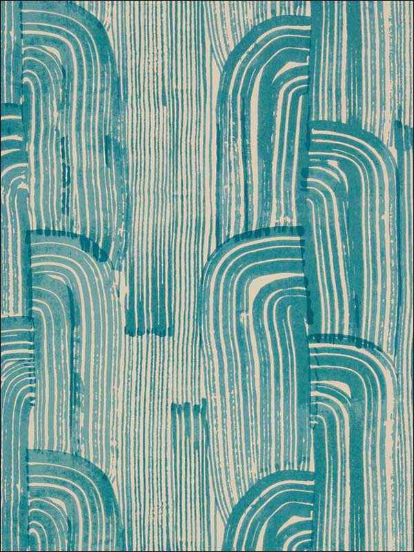 Crescent Paper wallpaper in lake cream color - pattern number GWP-3304.316.0 - by Groundworks in the Kelly Wearstler Wallpapers II collection