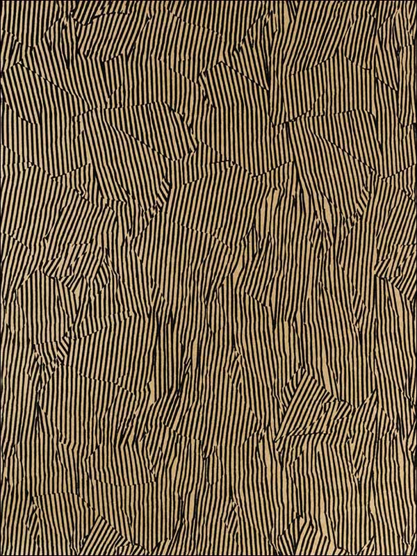 Avant wallpaper in kraft black color - pattern number GWP-3500.168.0 - by Groundworks in the Kelly Wearstler Wallpapers II collection
