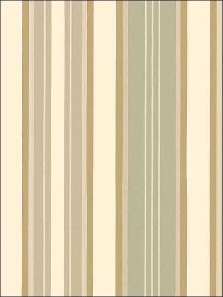 Textured Stripe fabric in metallic gold green tan cream color - pattern number SD25661 - by Patton Norwall in the Stripes and Damasks 3 collection