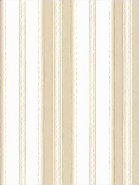 Heritage Stripe fabric in beige white metallic gold color - pattern number SD36110 - by Patton Norwall in the Stripes and Damasks 3 collection