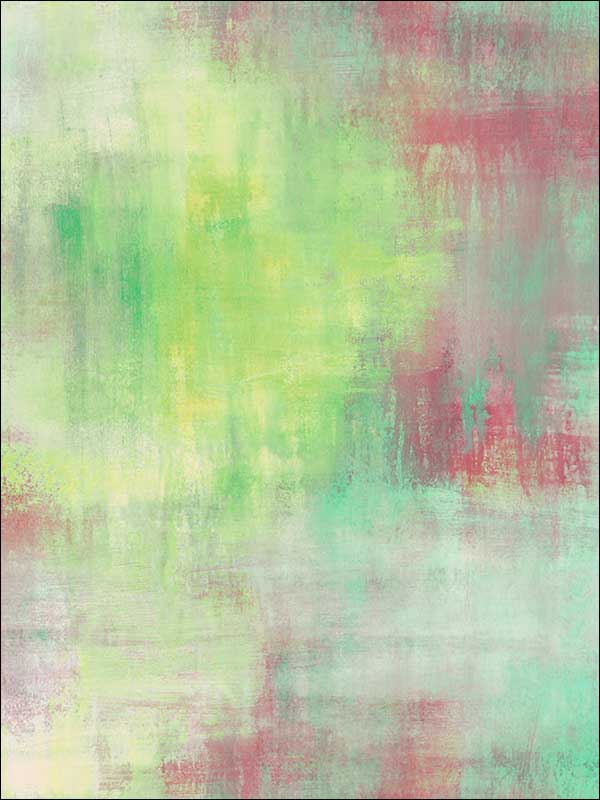 Pastel Wash fabric in green apple lavender and blush color - pattern number AH40101 - by Seabrook in the L Atelier De Paris collection
