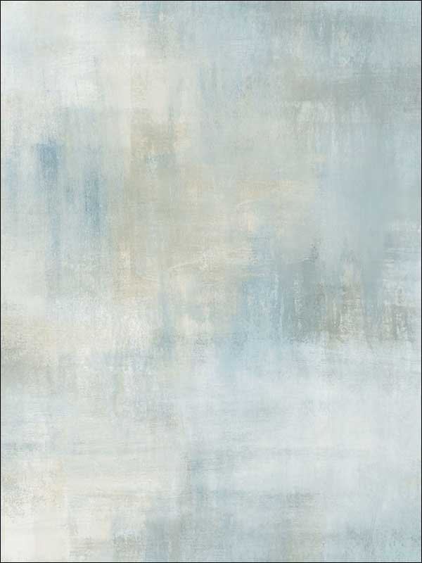 Pastel Wash fabric in metallic ice blue and gray color - pattern number AH40102 - by Seabrook in the L Atelier De Paris collection