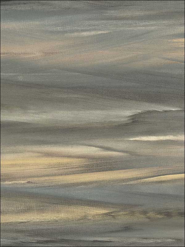 Rainbrow Brush fabric in gold greige and tan color - pattern number AH40200 - by Seabrook in the L Atelier De Paris collection