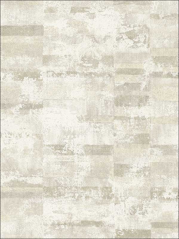 Gutenberg wallpaper in silver pewter color - pattern number MW30405 - by Seabrook in the Metalworks collection