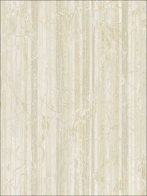 Whitney Stripe wallpaper in white off white color - pattern number MW31105 - by Seabrook in the Metalworks collection