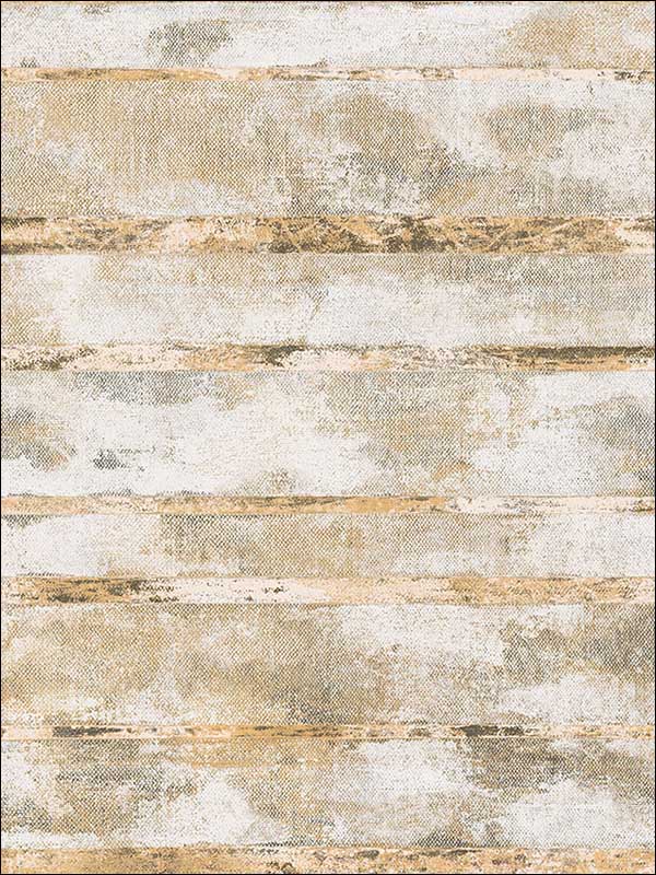 Otis wallpaper in gold color - pattern number MW31711 - by Seabrook in the Metalworks collection