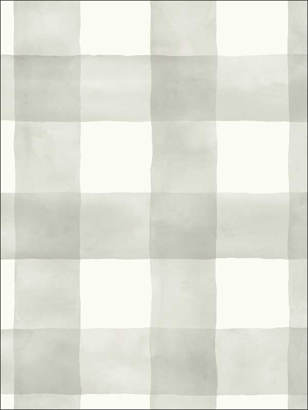 Watercolor Check fabric in grey and white color - pattern number MH1518 - by Magnolia Home by Joanna Gaines in the Magnolia Home collection