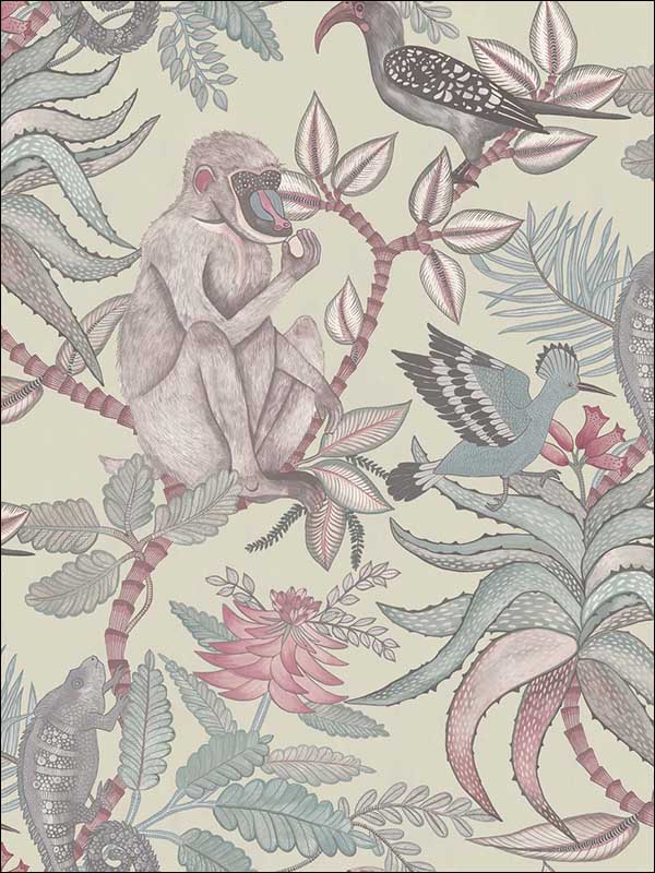 Savuti wallpaper in stone neutral color - pattern number 109/1003.CS.0 - by Cole and Son in the The Ardmore Collection collection