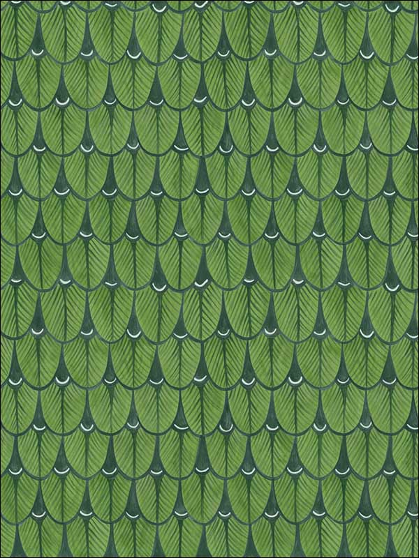 Narina fabric in leaf green color - pattern number 109/10045.CS.0 - by Cole and Son in the The Ardmore Collection collection