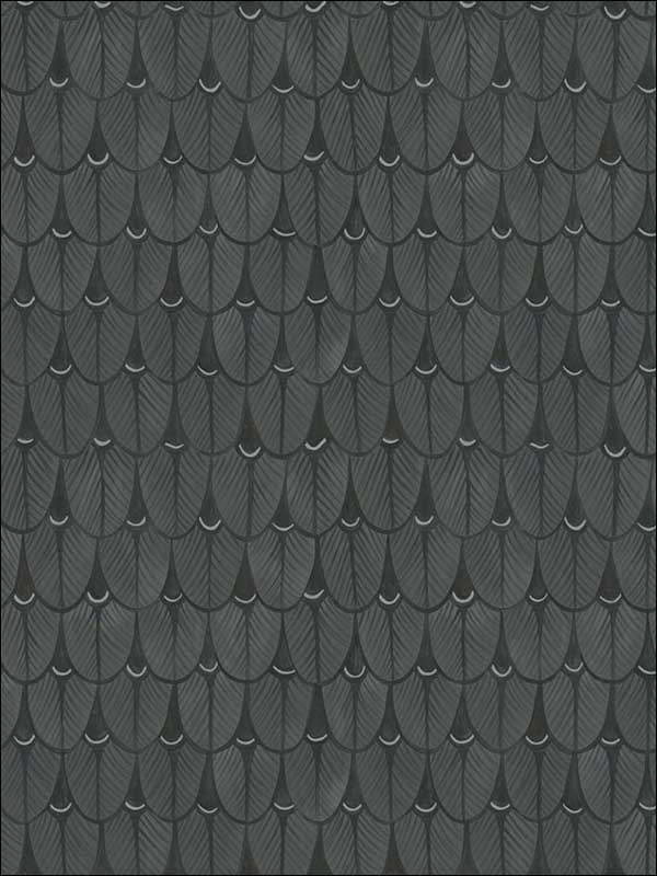Narina fabric in charcoal color - pattern number 109/10046.CS.0 - by Cole and Son in the The Ardmore Collection collection