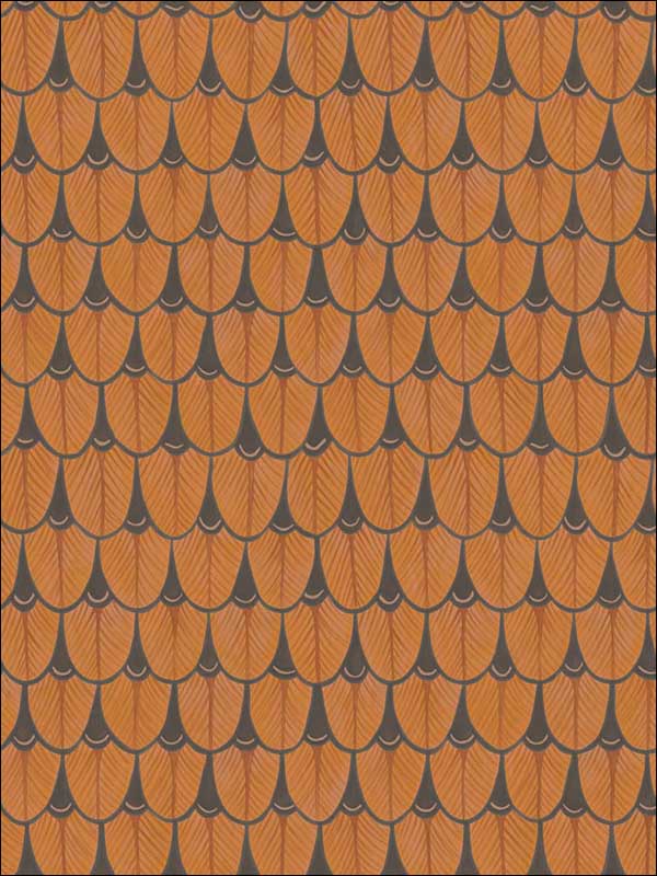 Narina fabric in burnt orange color - pattern number 109/10050.CS.0 - by Cole and Son in the The Ardmore Collection collection