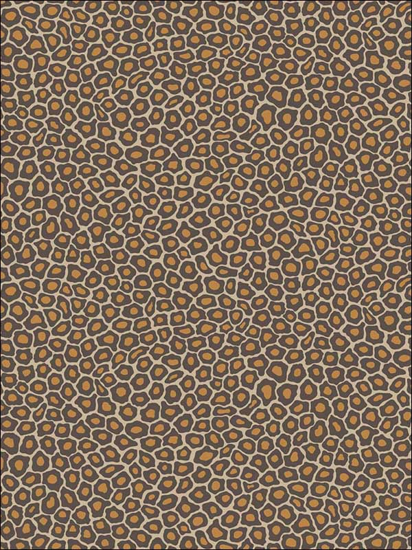 Senzo Spot fabric in brown and gold color - pattern number 109/6027.CS.0 - by Cole and Son in the The Ardmore Collection collection