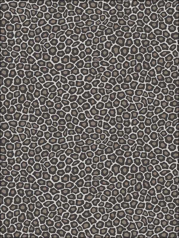 Senzo Spot fabric in black and white color - pattern number 109/6031.CS.0 - by Cole and Son in the The Ardmore Collection collection