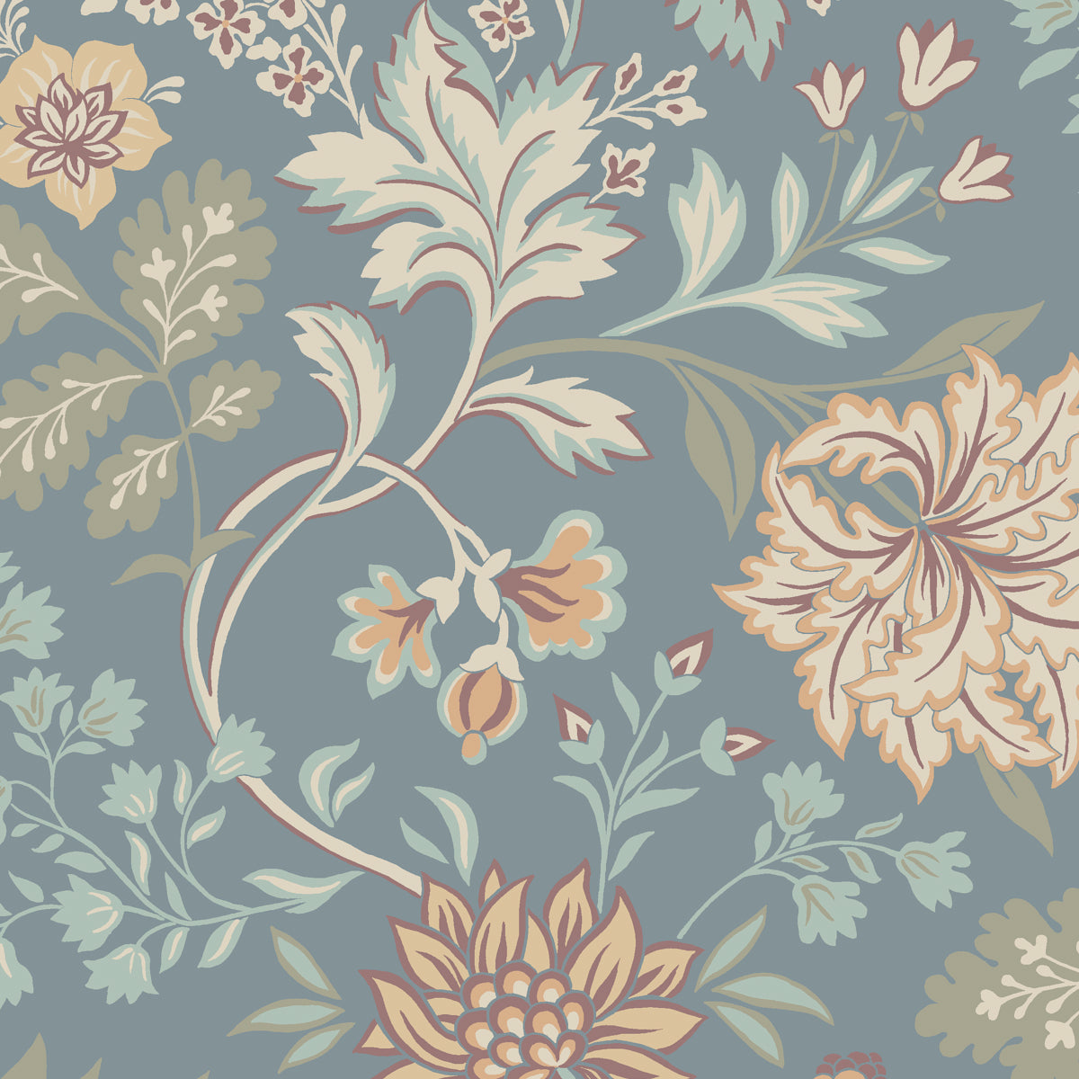 Alicia fabric in slate color - pattern number 2005 - by Schumacher in the Borastapeter collection